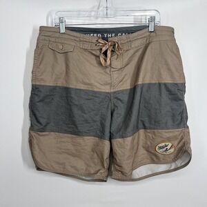 Howler Brothers Waveform Board Shorts Mens 36 Surf Trunks Striped